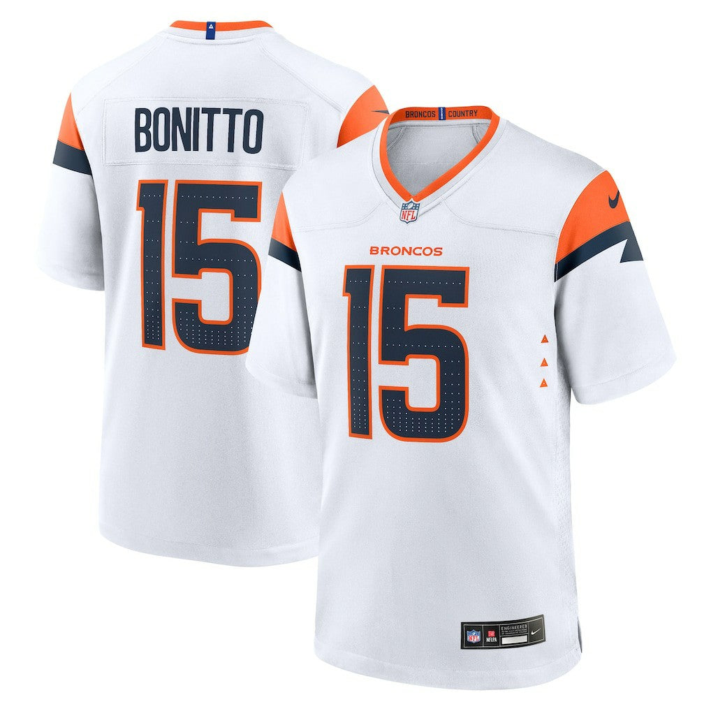 Nik Bonitto Denver Broncos Game Jersey White - Nike