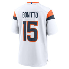 Nik Bonitto Denver Broncos Game Jersey White - Nike