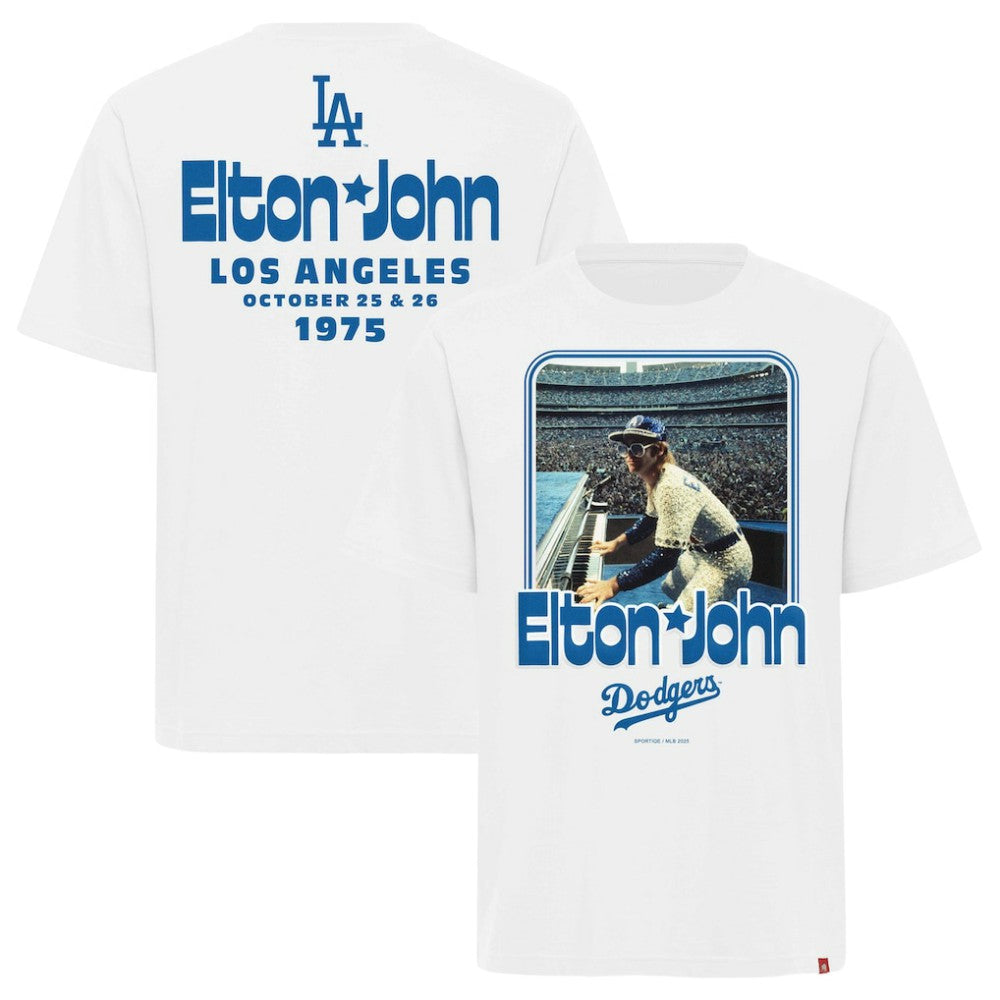 Los Angeles Dodgers x Elton John Sportiqe Unisex  Duke Oversized T-Shirt Near Me