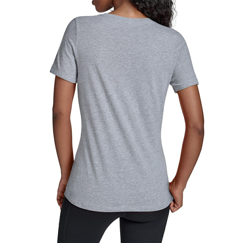 NBA - Brooklyn Nets Starter Women's Team Stripe V-Neck T-Shirt - Gray