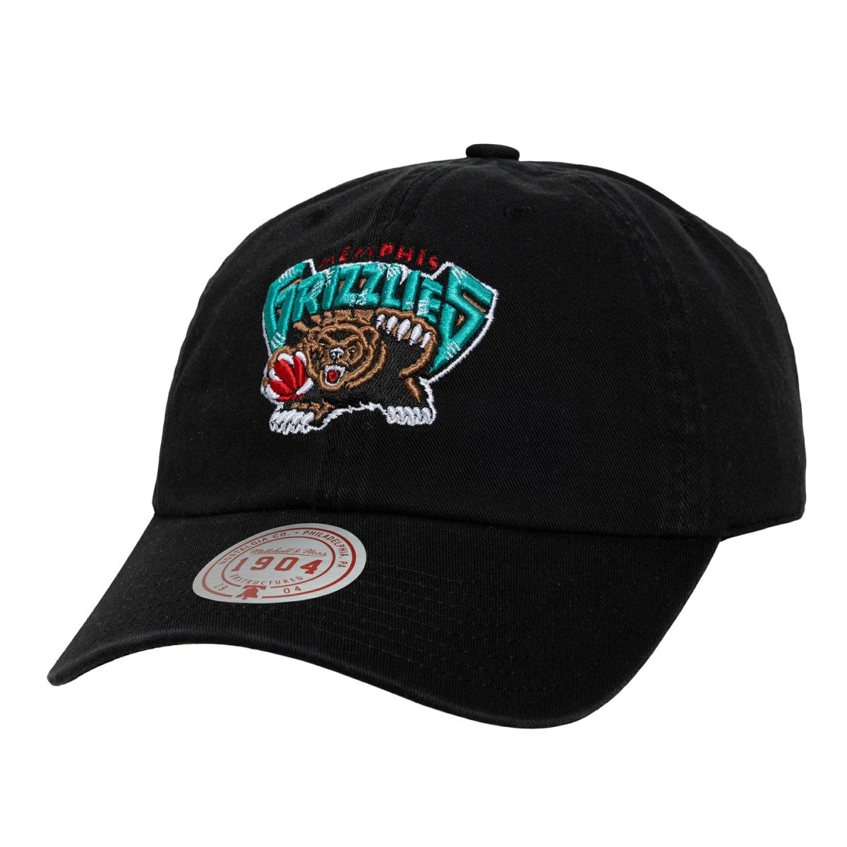 Mitchell & Ness - Memphis Grizzlies Hardwood Classics 1904 Adjustable Hat - Black
