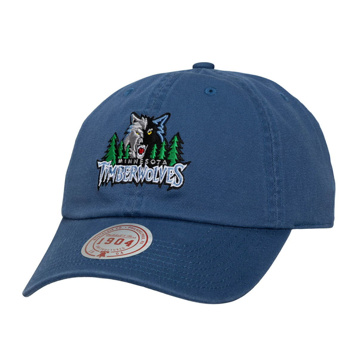 Mitchell & Ness - Minnesota Timberwolves Hardwood Classics 1904 Adjustable Hat - Blue