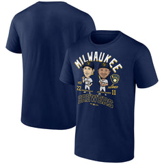 Jackson Chourio & Christian Yelich Milwaukee Brewers Player Duo T-Shirt discount