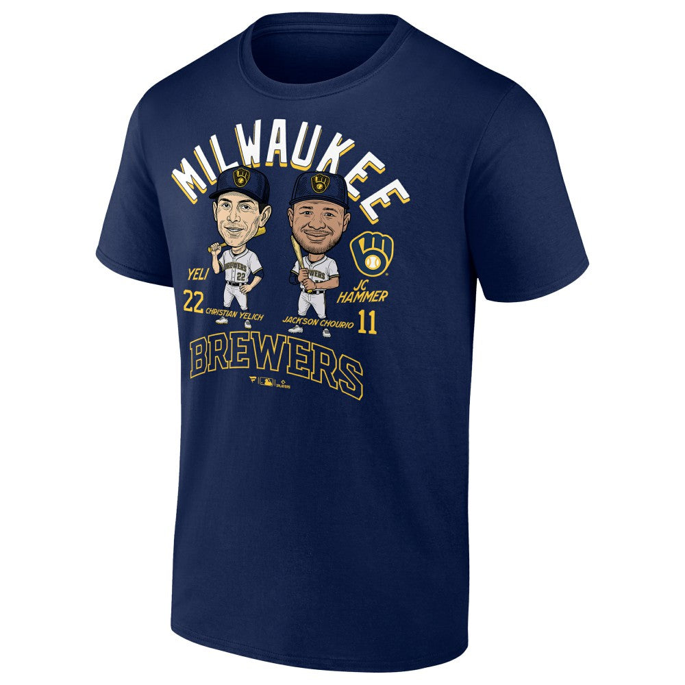 Jackson Chourio & Christian Yelich Milwaukee Brewers Player Duo T-Shirt discount