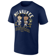 Jackson Chourio & Christian Yelich Milwaukee Brewers Player Duo T-Shirt discount