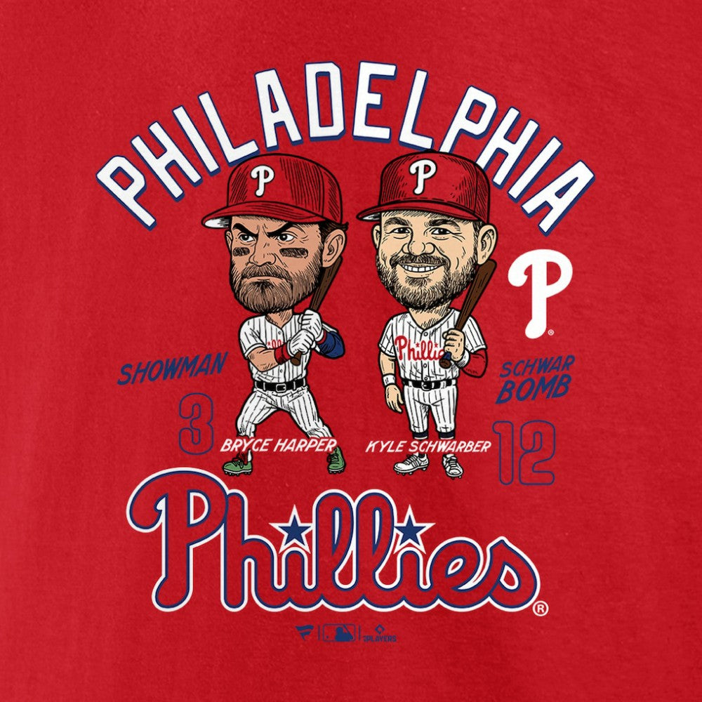 Bryce Harper & Kyle Schwarber Philadelphia Phillies Player Duo T-Shirt Near Me