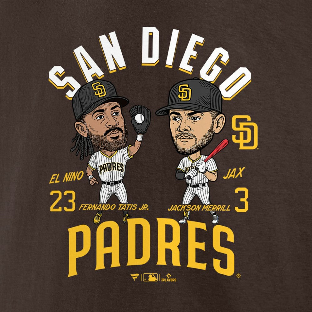 Fernando Tatis Jr. & Jackson Merrill San Diego Padres Player Duo T-Shirt On Sale