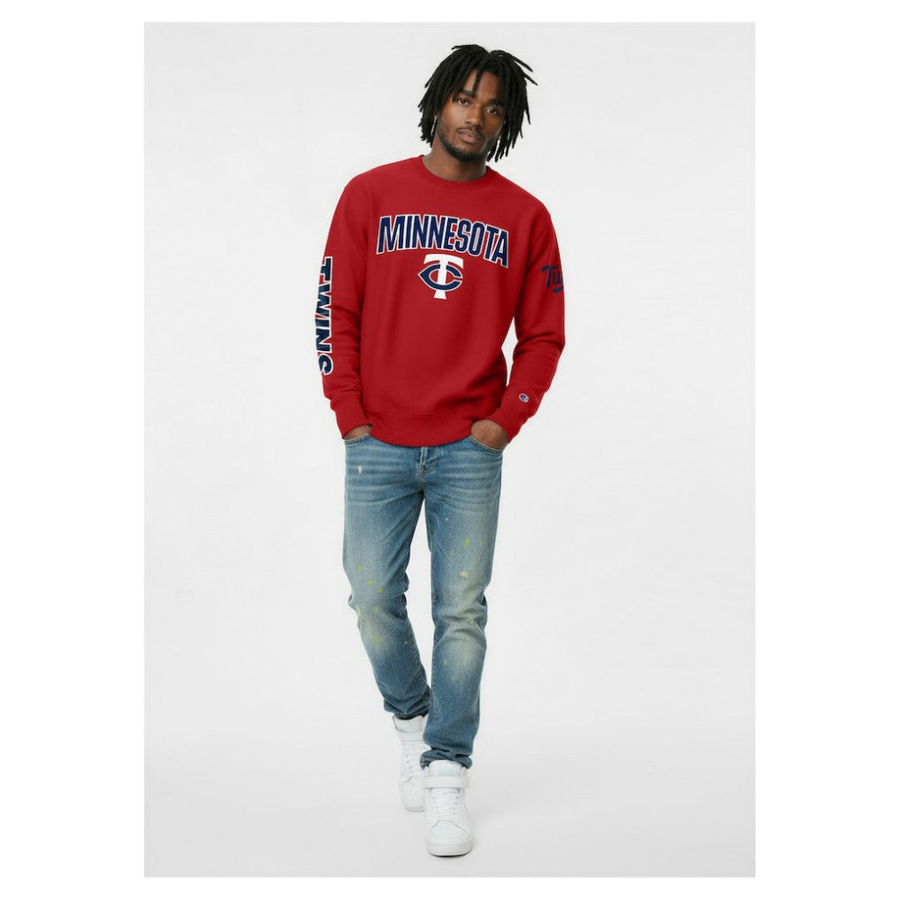 Minnesota Twins Champion Reverse Weave Chenille Sweatshirt discount