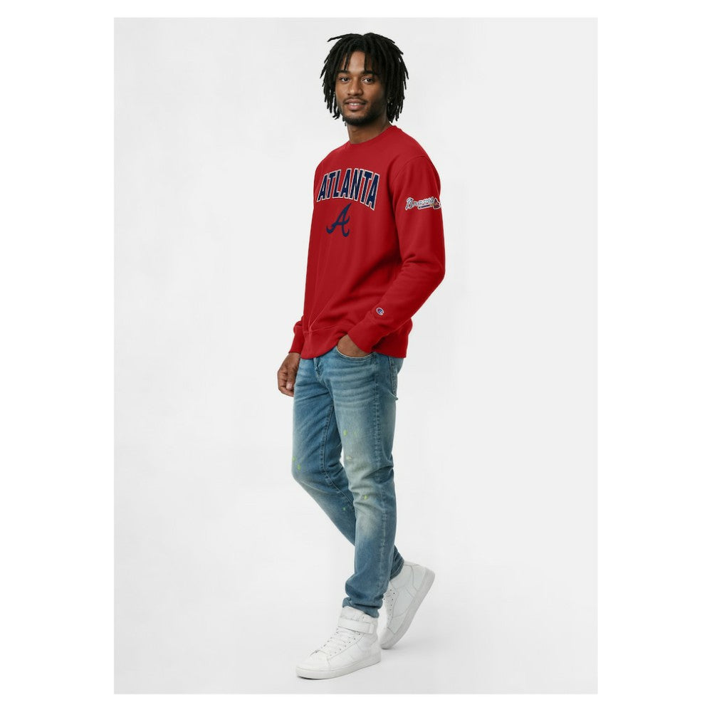 Atlanta Braves Champion Reverse Weave Chenille Sweatshirt Clearance
