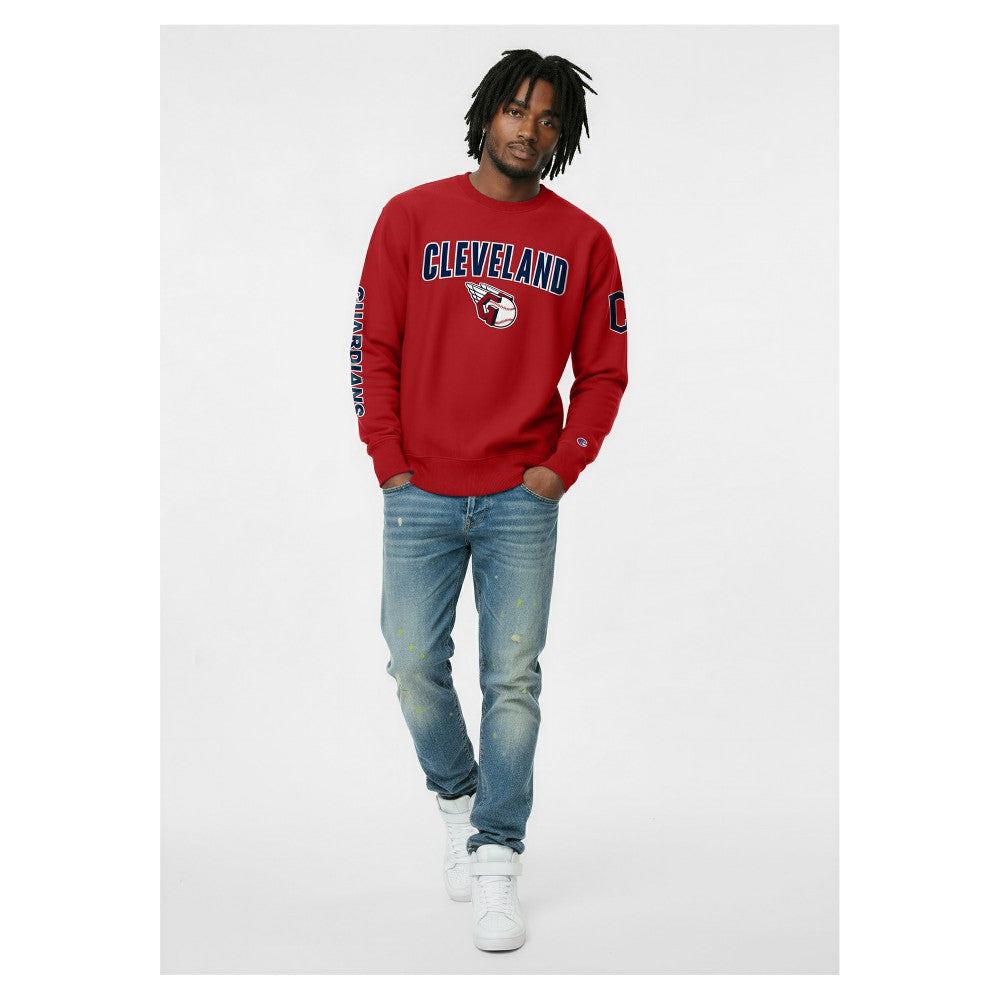 Cleveland Guardians Champion Reverse Weave Chenille Sweatshirt discount