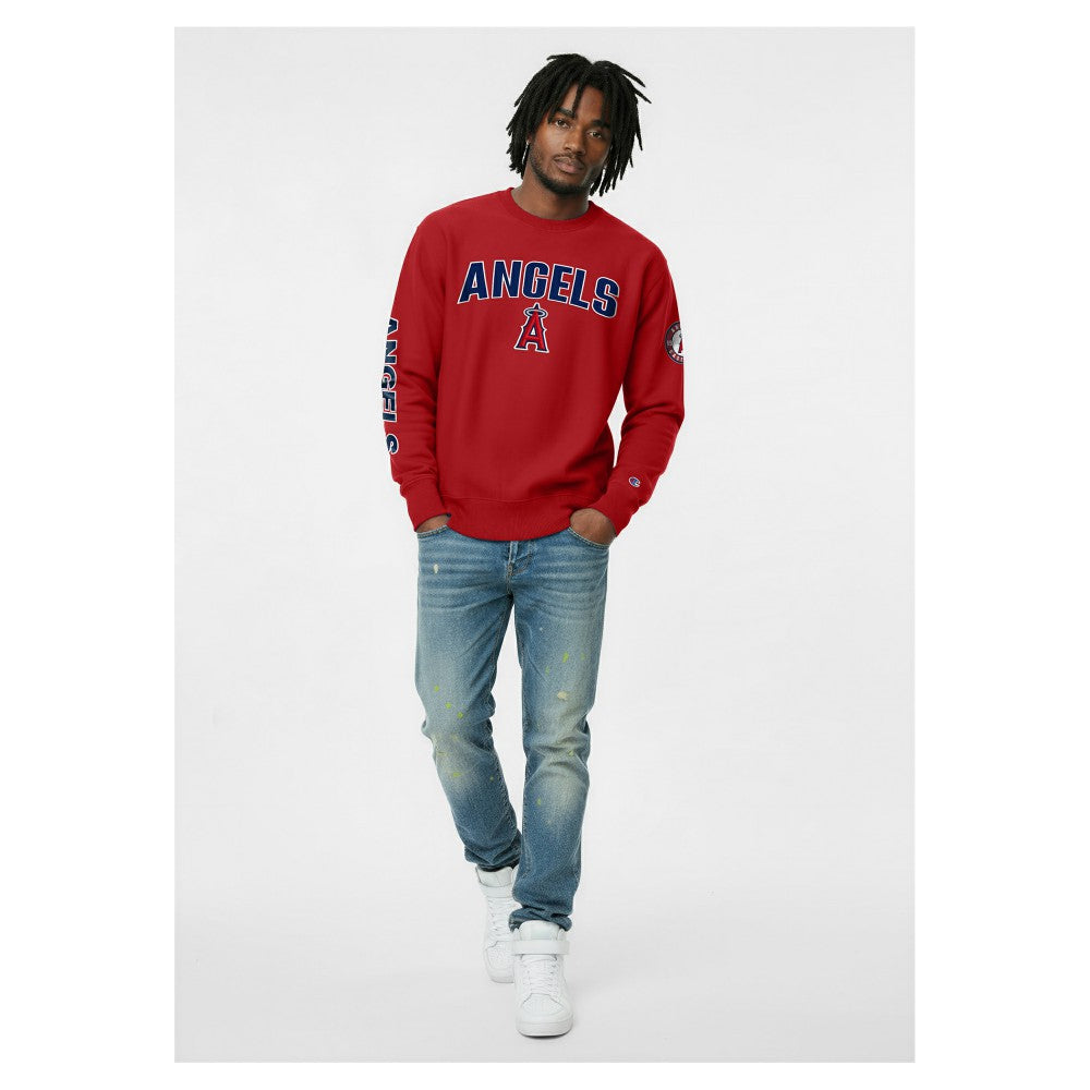 Los Angeles Angels Champion Reverse Weave Chenille Sweatshirt for sale