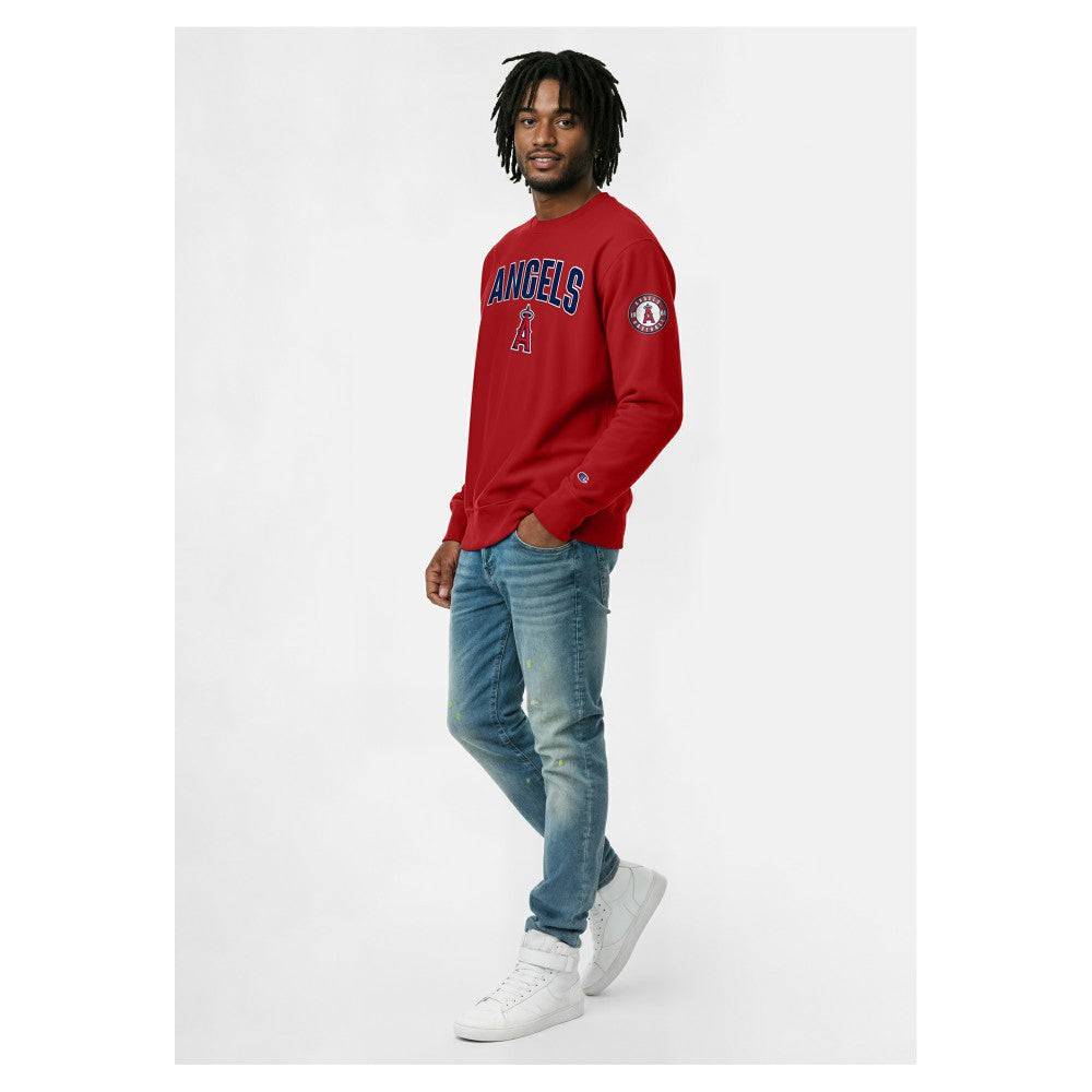 Los Angeles Angels Champion Reverse Weave Chenille Sweatshirt for sale