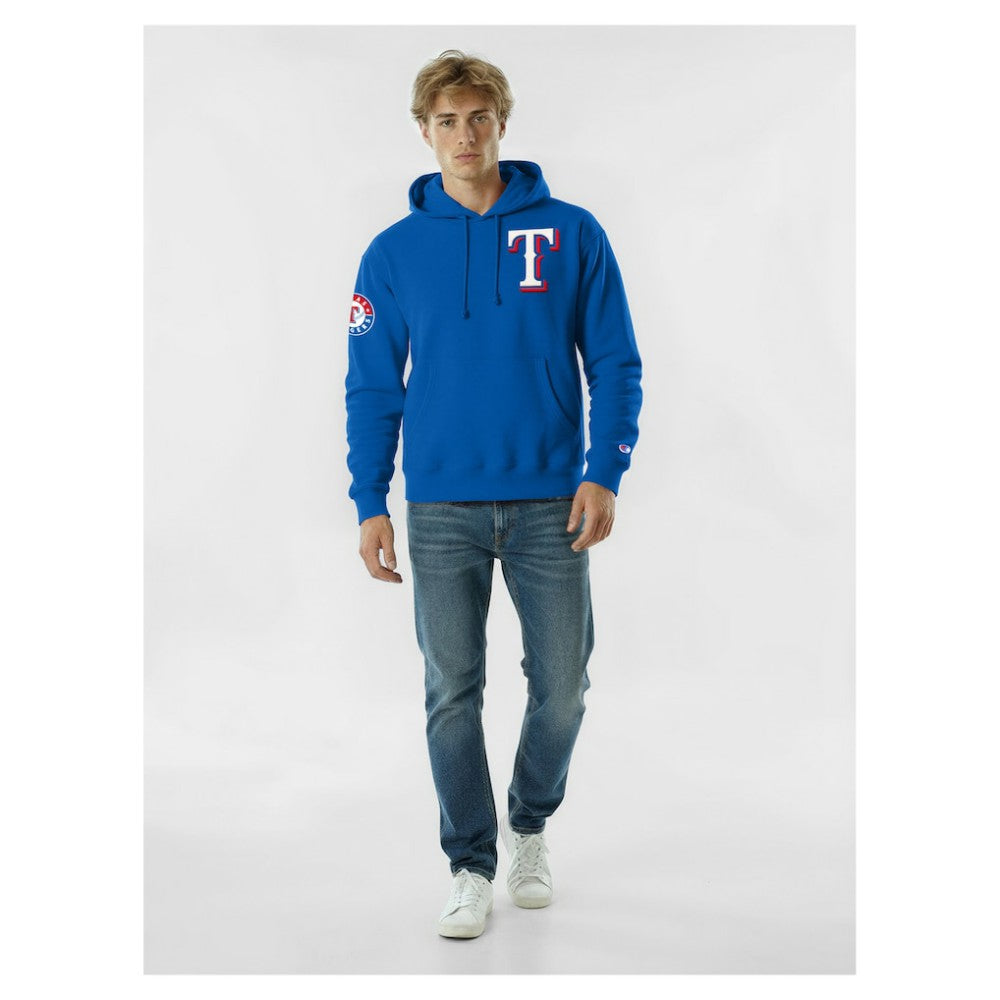 Texas Rangers Champion Reverse Weave Chenille Hoodie Sale