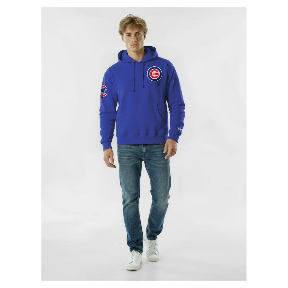 Chicago Cubs Champion Reverse Weave Chenille Hoodie On Sale