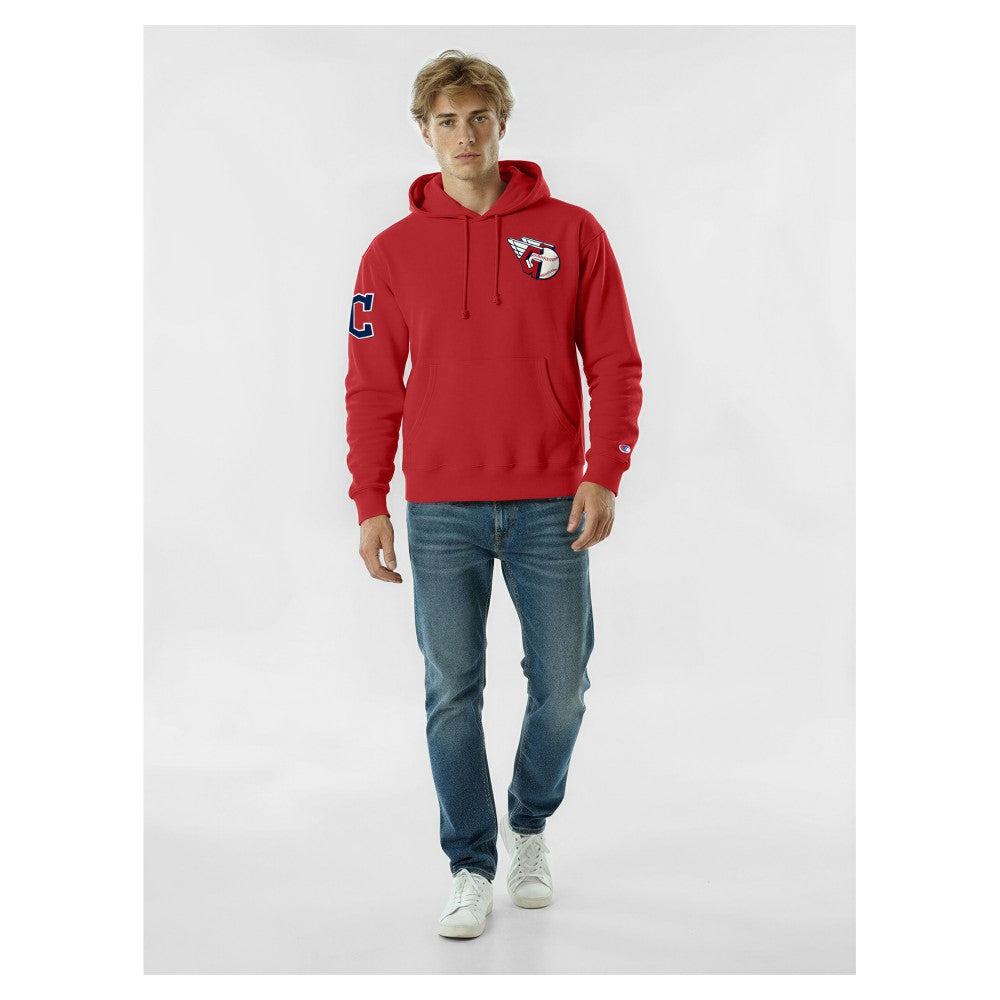 Cleveland Guardians Champion Reverse Weave Chenille Hoodie Online