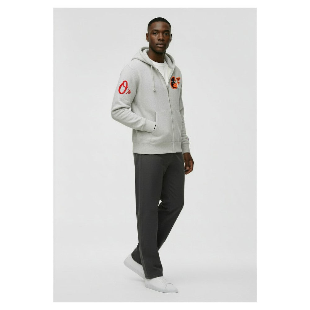 Baltimore Orioles Champion Reverse Weave Chenille Full-Zip Hoodie Near Me