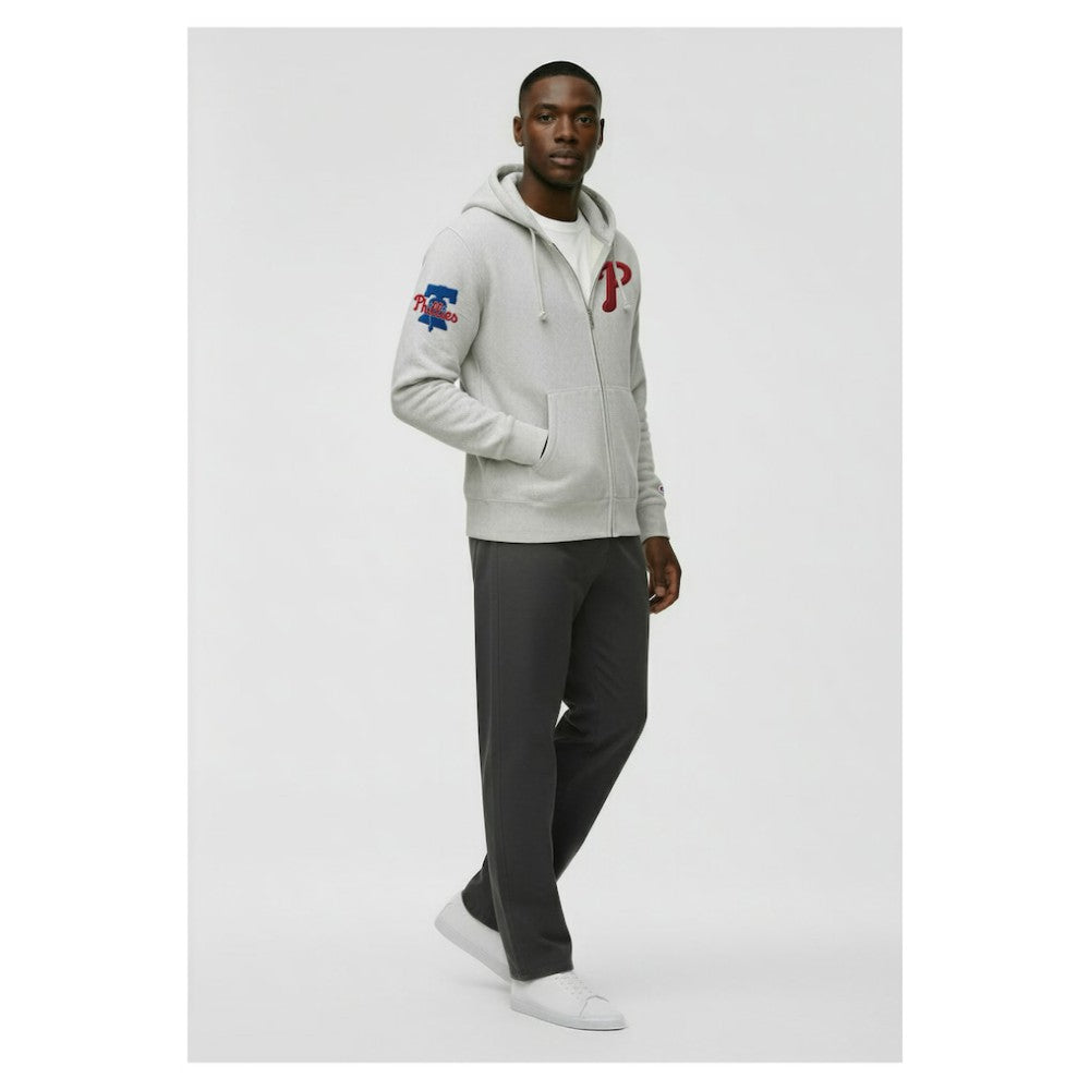 Philadelphia Phillies Champion Reverse Weave Chenille Full-Zip Hoodie for sale