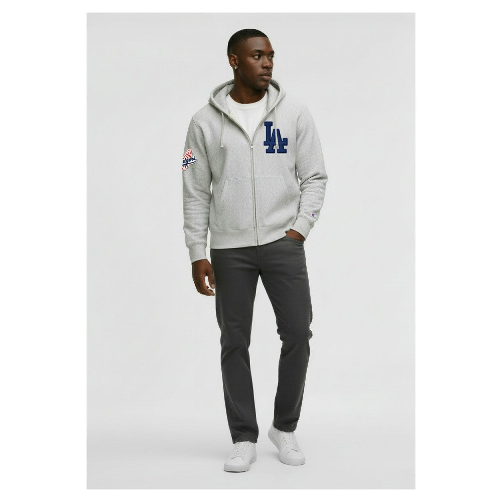 Los Angeles Dodgers Champion Reverse Weave Chenille Full-Zip Hoodie discount