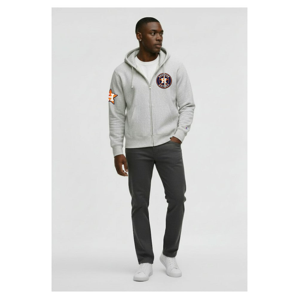 Houston Astros Champion Reverse Weave Chenille Full-Zip Hoodie discount