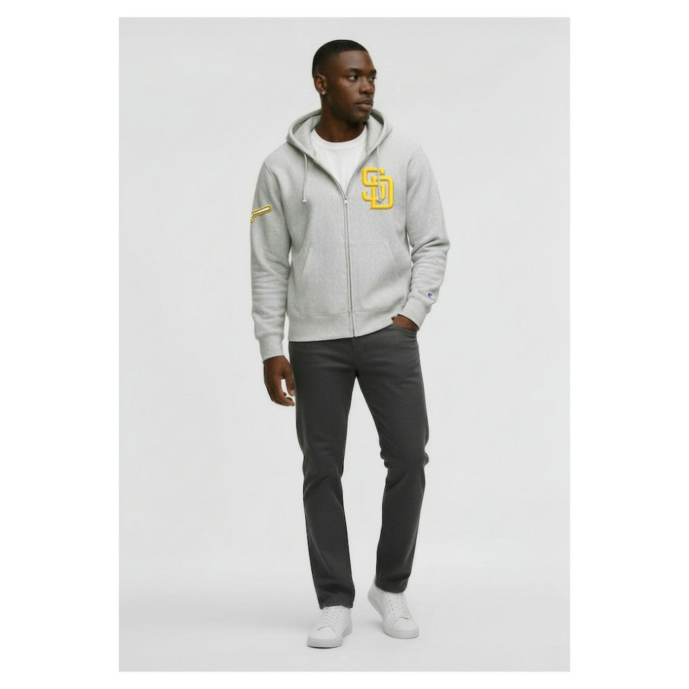 San Diego Padres Champion Reverse Weave Chenille Full-Zip Hoodie Sale