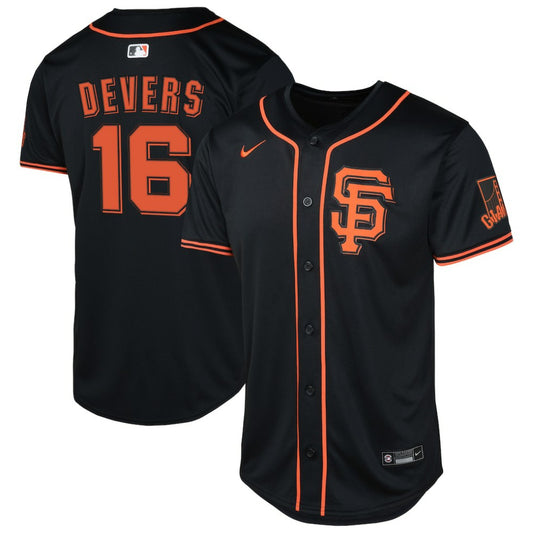 Rafael Devers San Francisco Giants Nike Youth Limited Jersey - Black | MLB Jerseys
