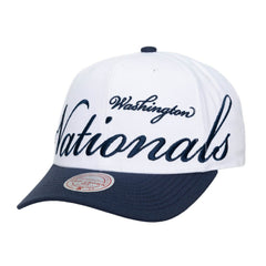Washington Nationals Mitchell & Ness Unisex XL Script Pro Crown Adjustable Hat Clearance