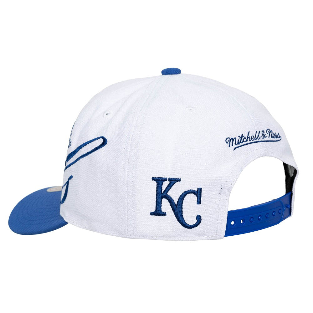 Kansas City Royals Mitchell & Ness Unisex XL Script Pro Crown Snapback Hat Clearance