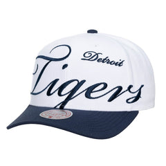 Detroit Tigers Mitchell & Ness Unisex XL Script Pro Crown Snapback Hat Sale