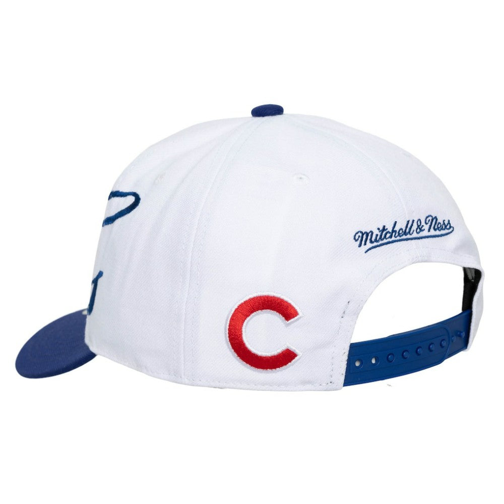 Chicago Cubs Mitchell & Ness Unisex XL Script Pro Crown Snapback Hat Clearance