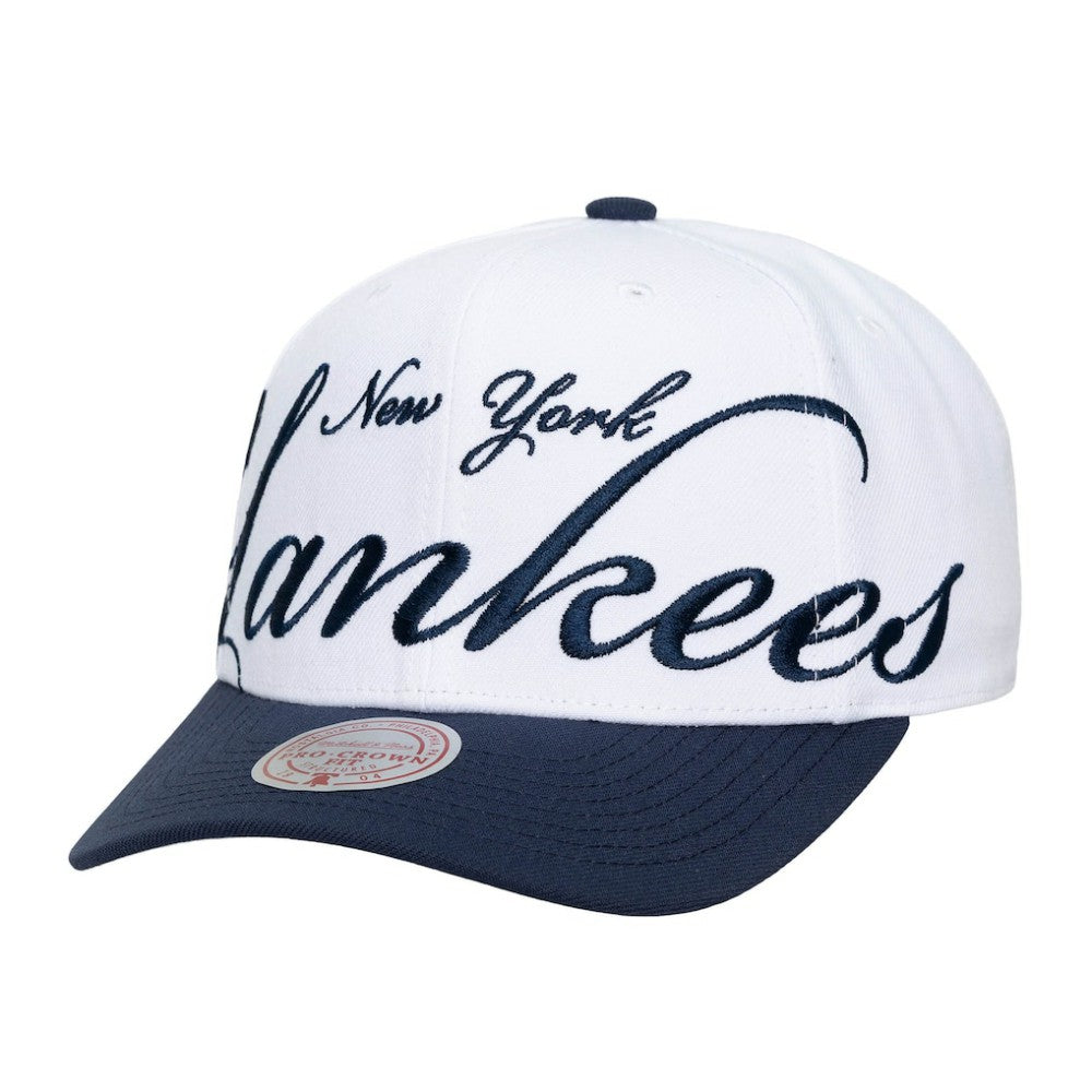New York Yankees Mitchell & Ness Unisex XL Script Pro Crown Adjustable Hat On Sale
