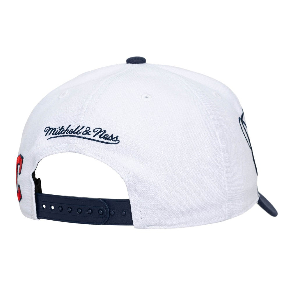 Cleveland Guardians Mitchell & Ness Unisex XL Script Pro Crown Snapback Hat Clearance