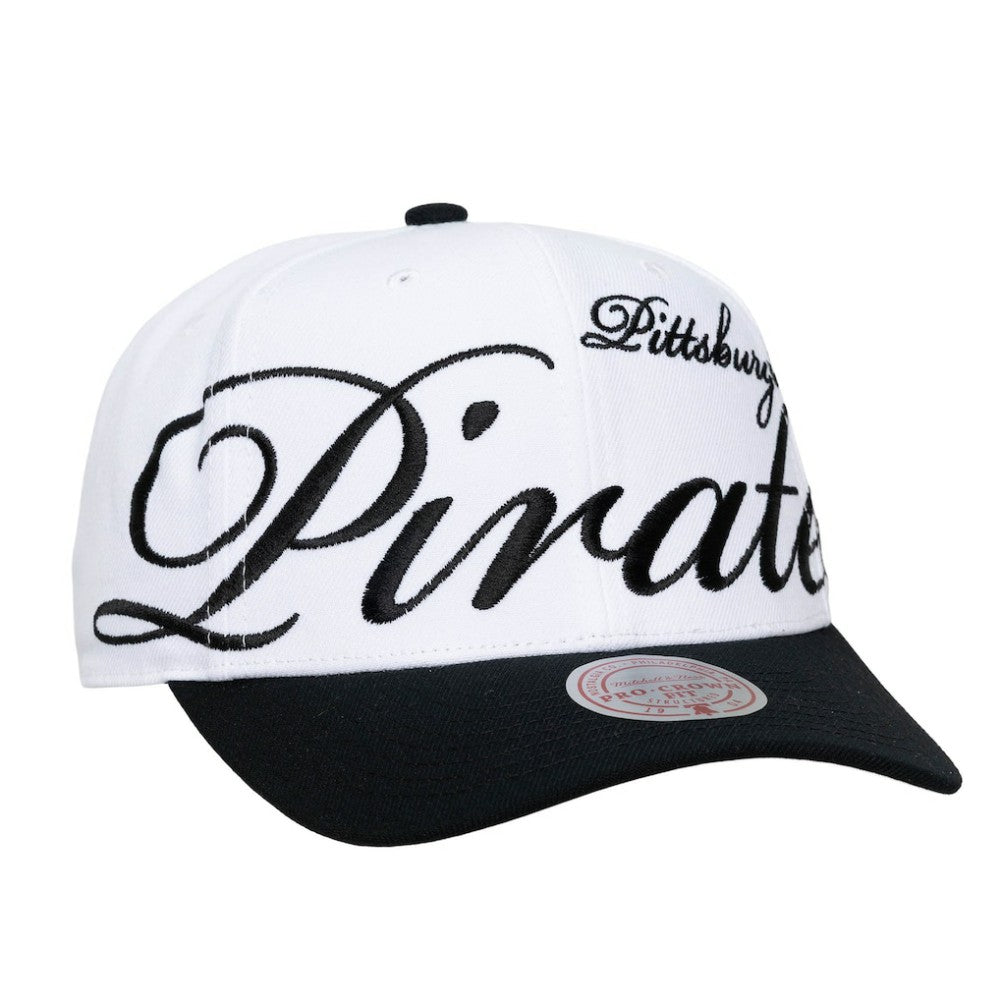 Pittsburgh Pirates Mitchell & Ness Unisex XL Script Pro Crown Adjustable Hat Clearance