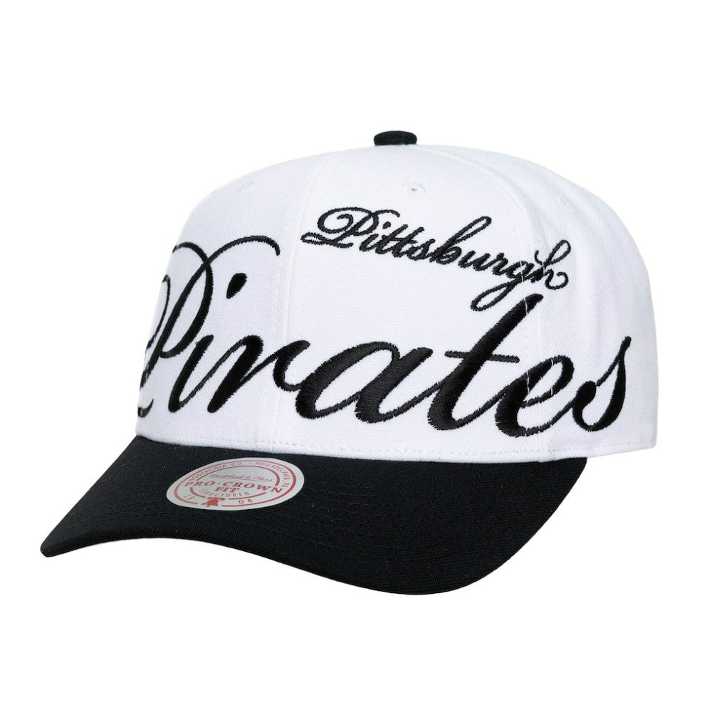 Pittsburgh Pirates Mitchell & Ness Unisex XL Script Pro Crown Adjustable Hat Clearance