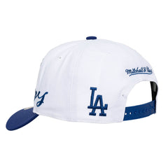 Los Angeles Dodgers Mitchell & Ness Unisex XL Script Pro Crown Snapback Hat Lifestyle