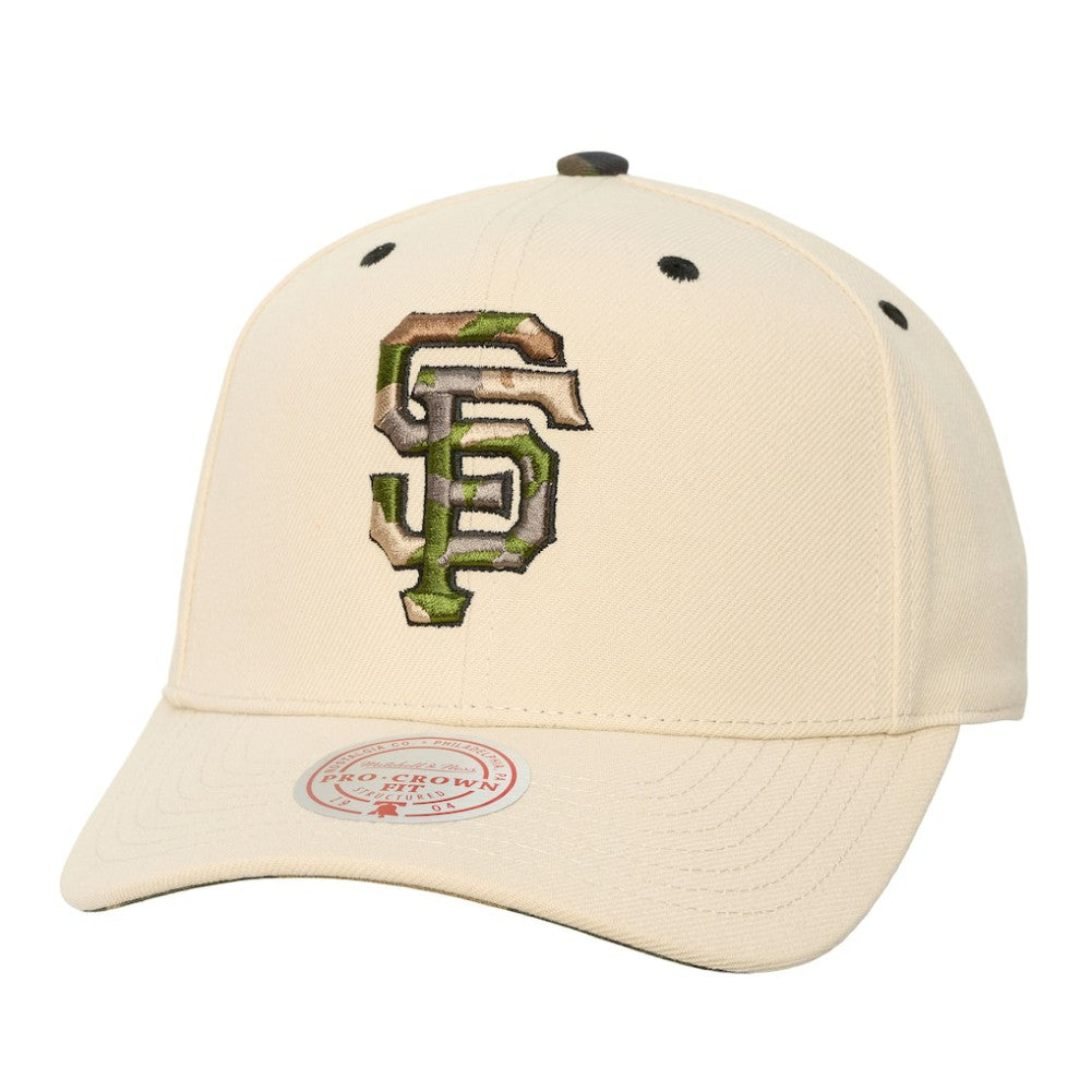 San Francisco Giants Mitchell & Ness Unisex Camo Logo Pro Crown Snapback Hat Near Me