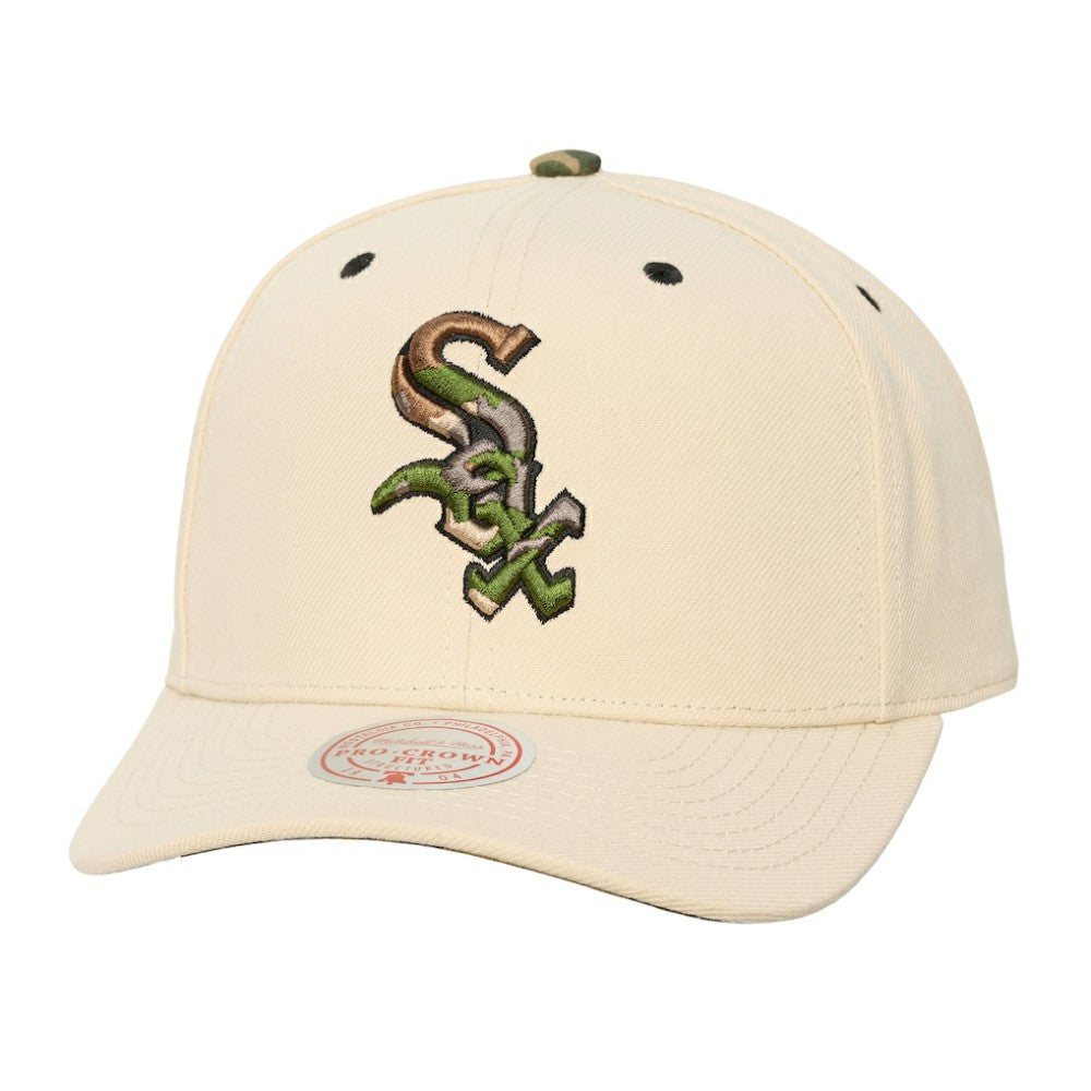 Chicago White Sox Mitchell & Ness Unisex Camo Logo Pro Crown Snapback Hat Near Me