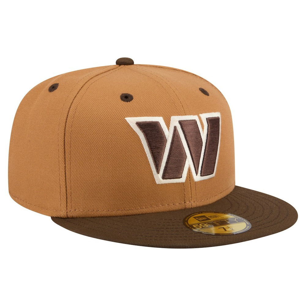 Washington Commanders New Era Two-Tone Walnut 59FIFTY Fitted Hat Light Brown/Dark Brown - NFL