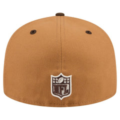 Washington Commanders New Era Two-Tone Walnut 59FIFTY Fitted Hat Light Brown/Dark Brown - NFL