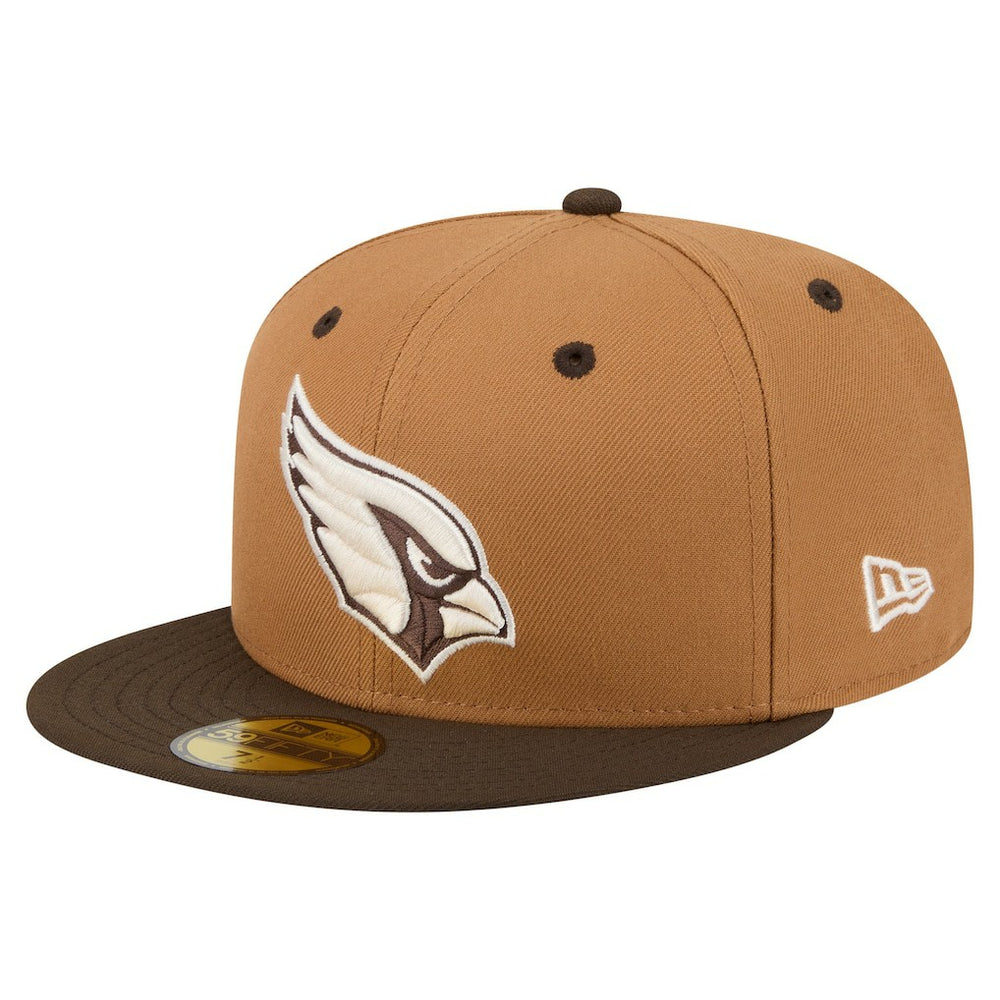 Arizona Cardinals New Era Two-Tone Walnut 59FIFTY Fitted Hat Light Brown/Dark Brown - NFL