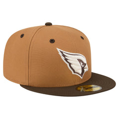 Arizona Cardinals New Era Two-Tone Walnut 59FIFTY Fitted Hat Light Brown/Dark Brown - NFL