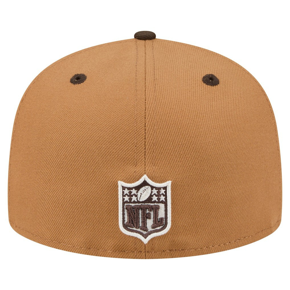 Arizona Cardinals New Era Two-Tone Walnut 59FIFTY Fitted Hat Light Brown/Dark Brown - NFL