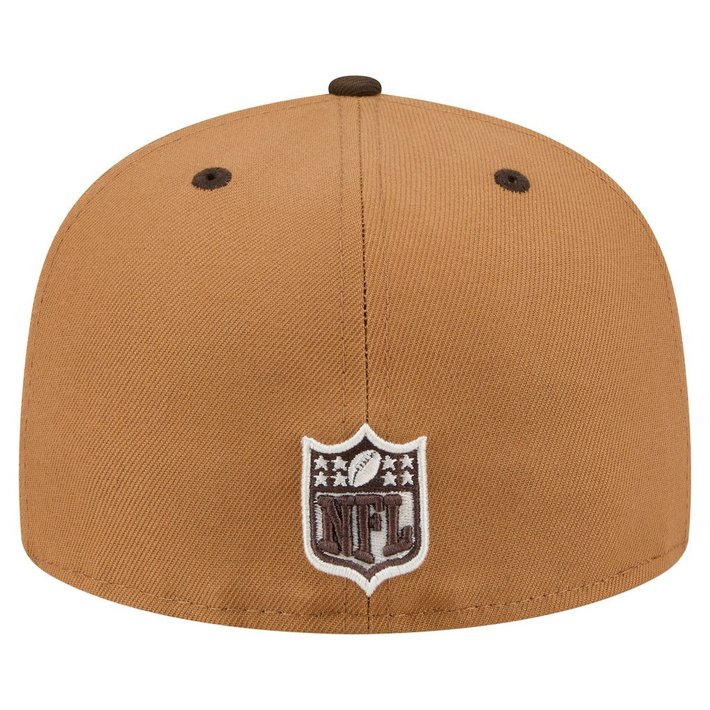 Baltimore Ravens New Era Two-Tone Walnut 59FIFTY Fitted Hat Light Brown/Dark Brown - NFL