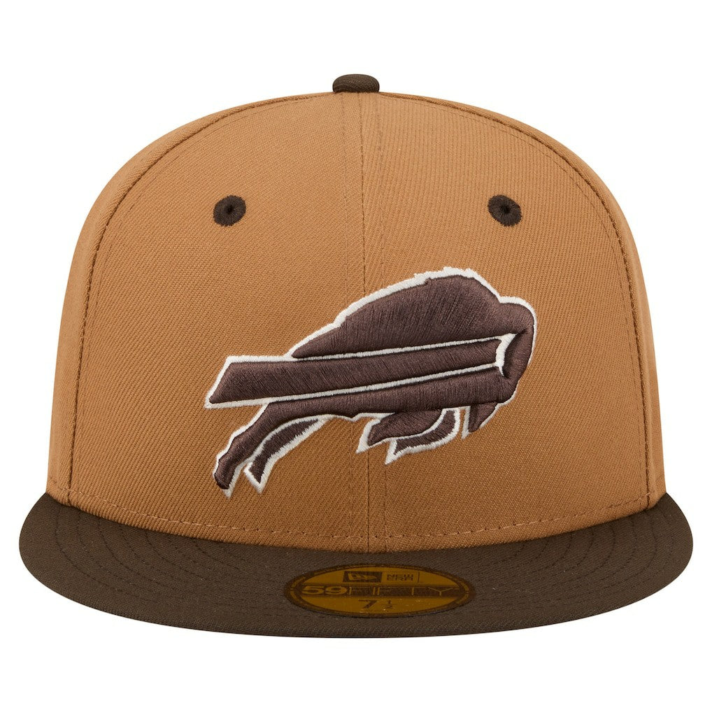 Buffalo Bills New Era Two-Tone Walnut 59FIFTY Fitted Hat Light Brown/Dark Brown - NFL