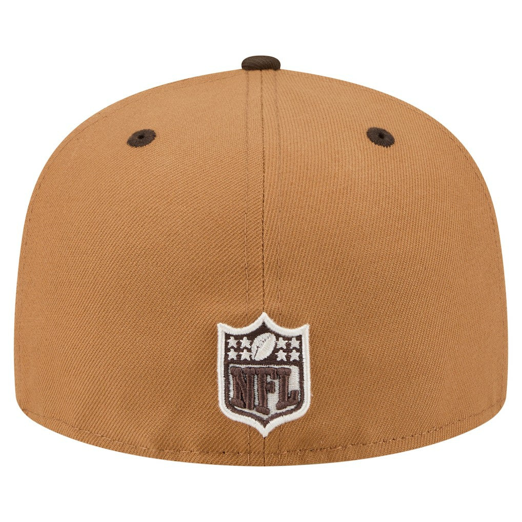 Buffalo Bills New Era Two-Tone Walnut 59FIFTY Fitted Hat Light Brown/Dark Brown - NFL