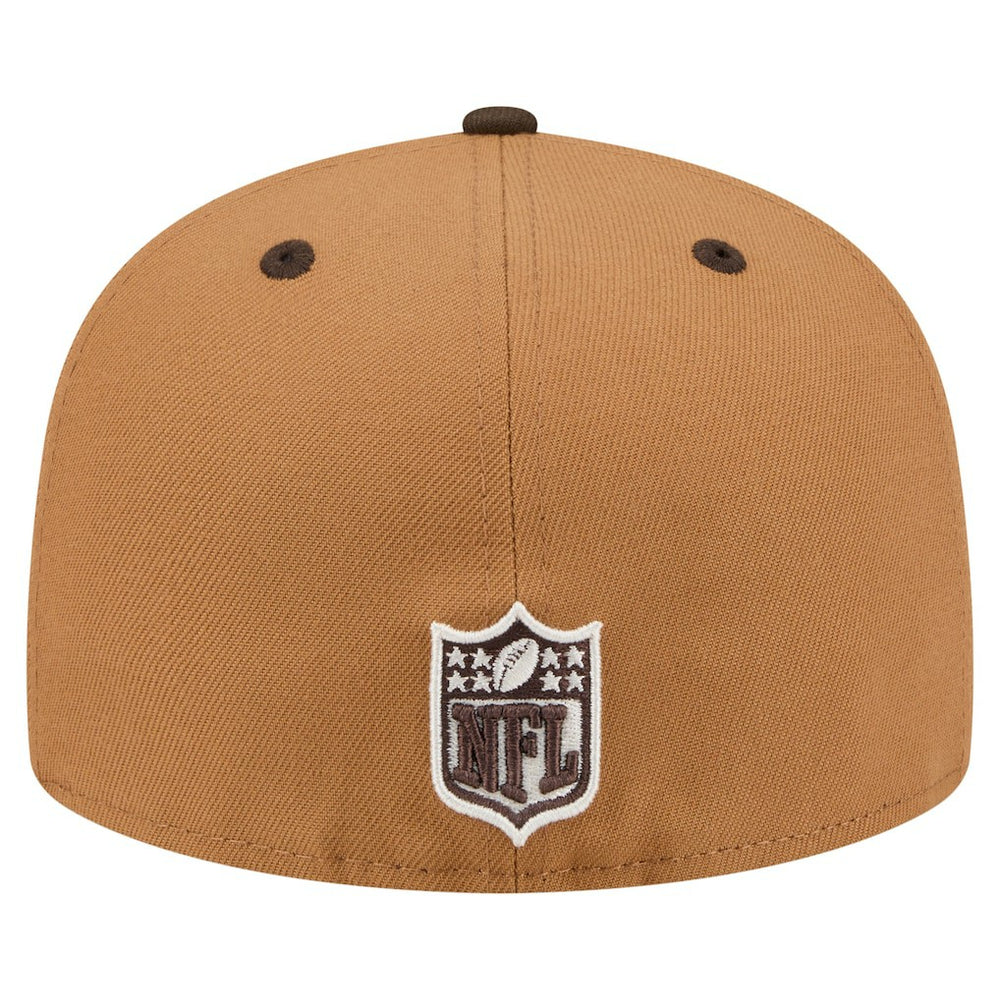 Cincinnati Bengals New Era Two-Tone Walnut 59FIFTY Fitted Hat Light Brown/Dark Brown - NFL