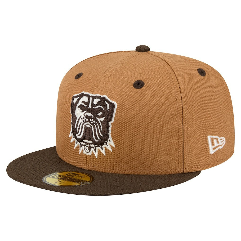 Cleveland Browns New Era Two-Tone Walnut 59FIFTY Fitted Hat Light Brown/Dark Brown - NFL