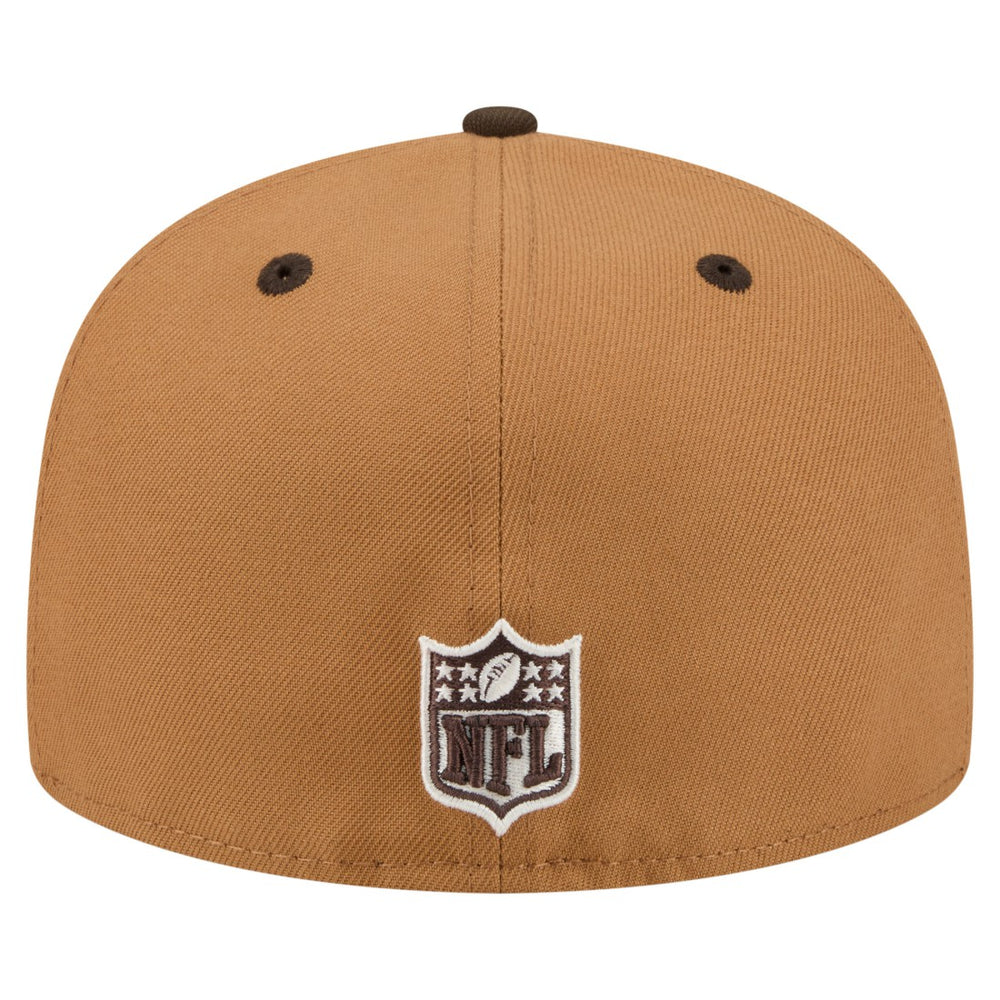 Houston Texans New Era Two-Tone Walnut 59FIFTY Fitted Hat Light Brown/Dark Brown - NFL