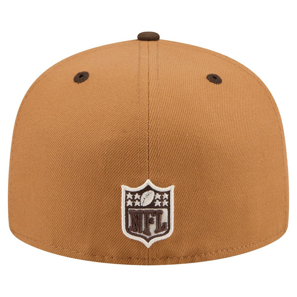 Indianapolis Colts New Era Two-Tone Walnut 59FIFTY Fitted Hat Light Brown/Dark Brown - NFL