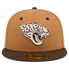 Jacksonville Jaguars New Era Two-Tone Walnut 59FIFTY Fitted Hat Light Brown/Dark Brown - NFL