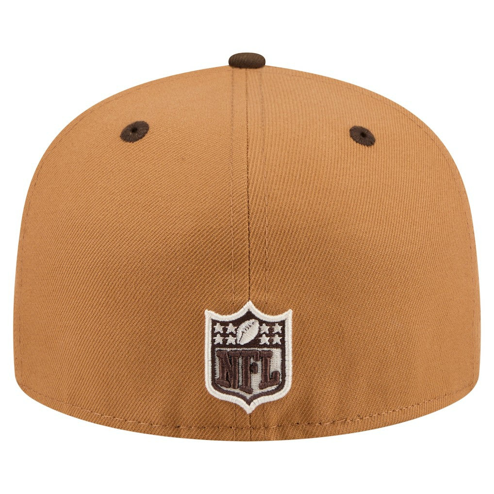 Jacksonville Jaguars New Era Two-Tone Walnut 59FIFTY Fitted Hat Light Brown/Dark Brown - NFL